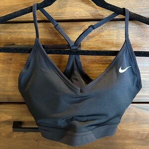 Nike Black Strappy V-Neck Sports Bra